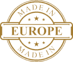 An artistic representation of Europe in ornament form.