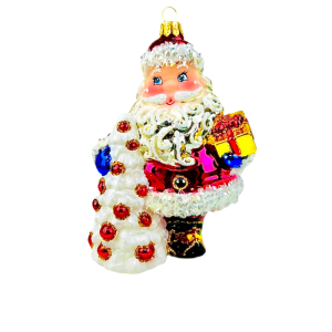 Festive Christmas ornament featuring snowflake pattern - OKR31