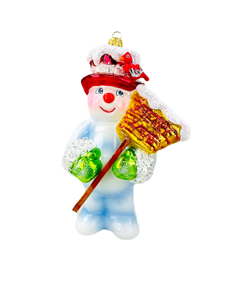 Handcrafted glass ornament, model OKR8, from The Ornament King collection.